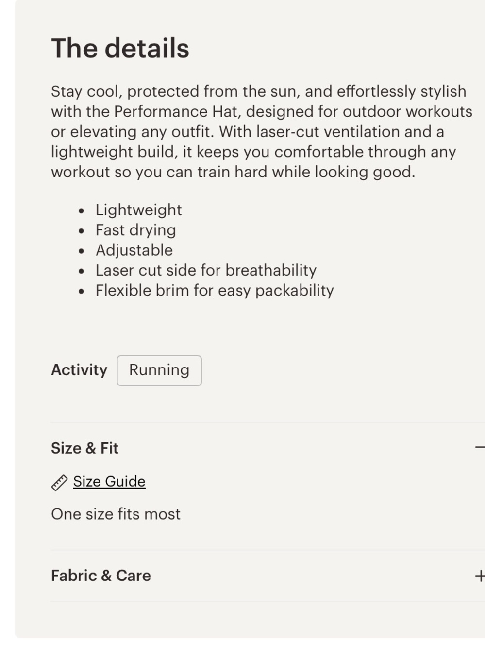 Hoka One One Performance Adjustable Running Black Cap with White Logo - Picture 5 of 5